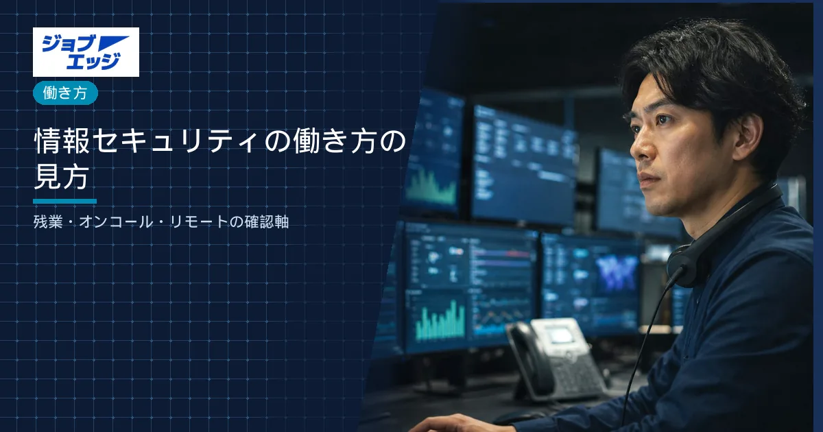 情報セキュリティの働き方の見方